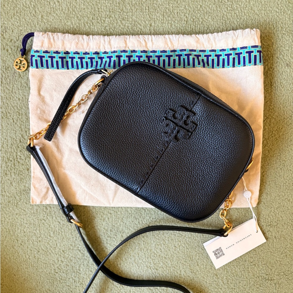 Tory Burch Black Leather Crossbody Bag